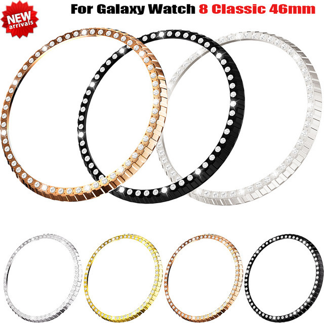 FancyWrist Bezel Cover für Samsung Galaxy Watch 8 Classic, Silber, Diamant, Zirkonia, Unisex - Bild 1