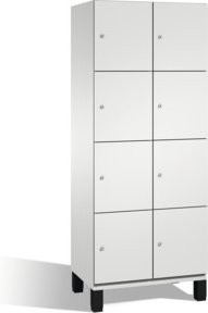 C+P Fächerschrank Cambio auf Füßen mit 8 Fächern, Farbe Lichtgrau, H: 198,0 cm, B: 80,0 cm, T: 52,5 cm - Bild 1