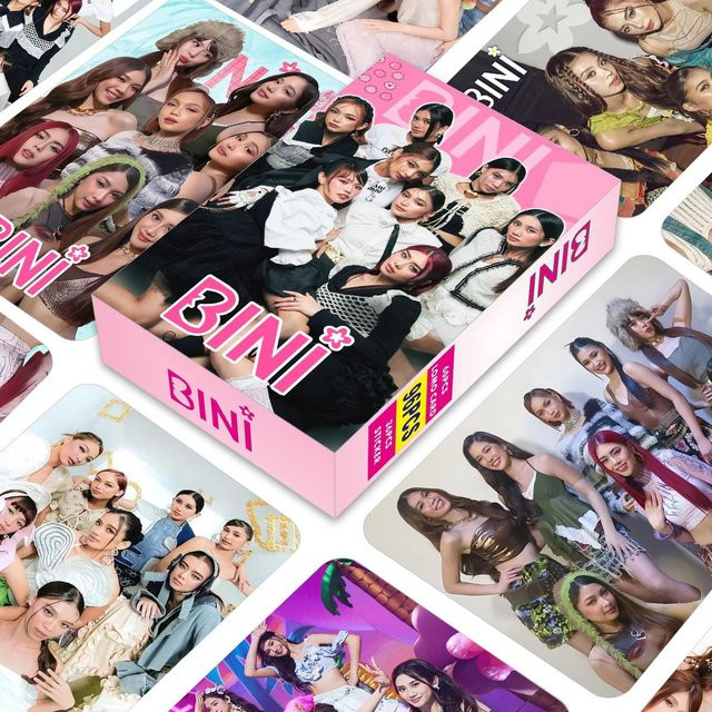 BINI Lomo-Karten Set mit Aufklebern, 96 Stück Fotokarten der philippinischen Girlgroup, Multicolor Fan-Kollektion - Bild 1