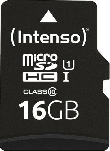 Intenso microSDHC Performance Speicherkarte 16GB Class 10 UHS-I Schwarz - Bild 1