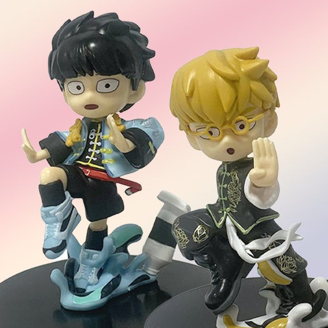 PalVerse Mob Psycho 100 III Shigeo Kageyama und Arataka Reigen Anime-Figuren aus PVC in der Kawaii Q Version - Bild 1