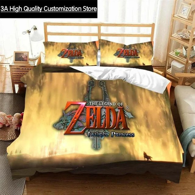 Lodestar Zelda Bettwäsche-Set aus Mikrofaser mit Bettbezug und Kissenbezug, Gelb, B/H: 200 x 230 cm - Bild 1