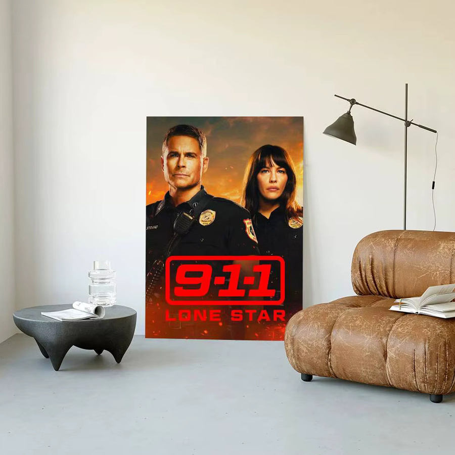 Moetch Poster-Aufkleber Motiv Hot TV Show 9-1-1, wasserfester Wandaufkleber für Wohnzimmer und Schlafzimmer, Mehrfarbig, B: 15,0 cm, H: 10,0 cm - Bild 6