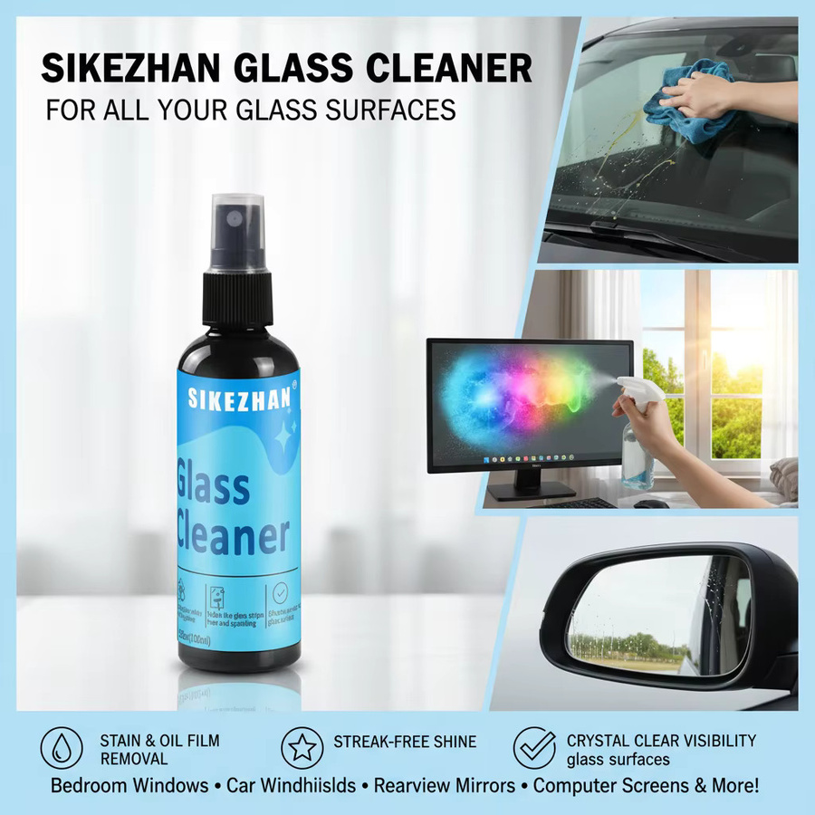 SIKEZHAN Glasreiniger Blue, ammoniakfrei und streifenfrei für Fenster, Autos und Spiegel, 13,5 ml - Bild 4