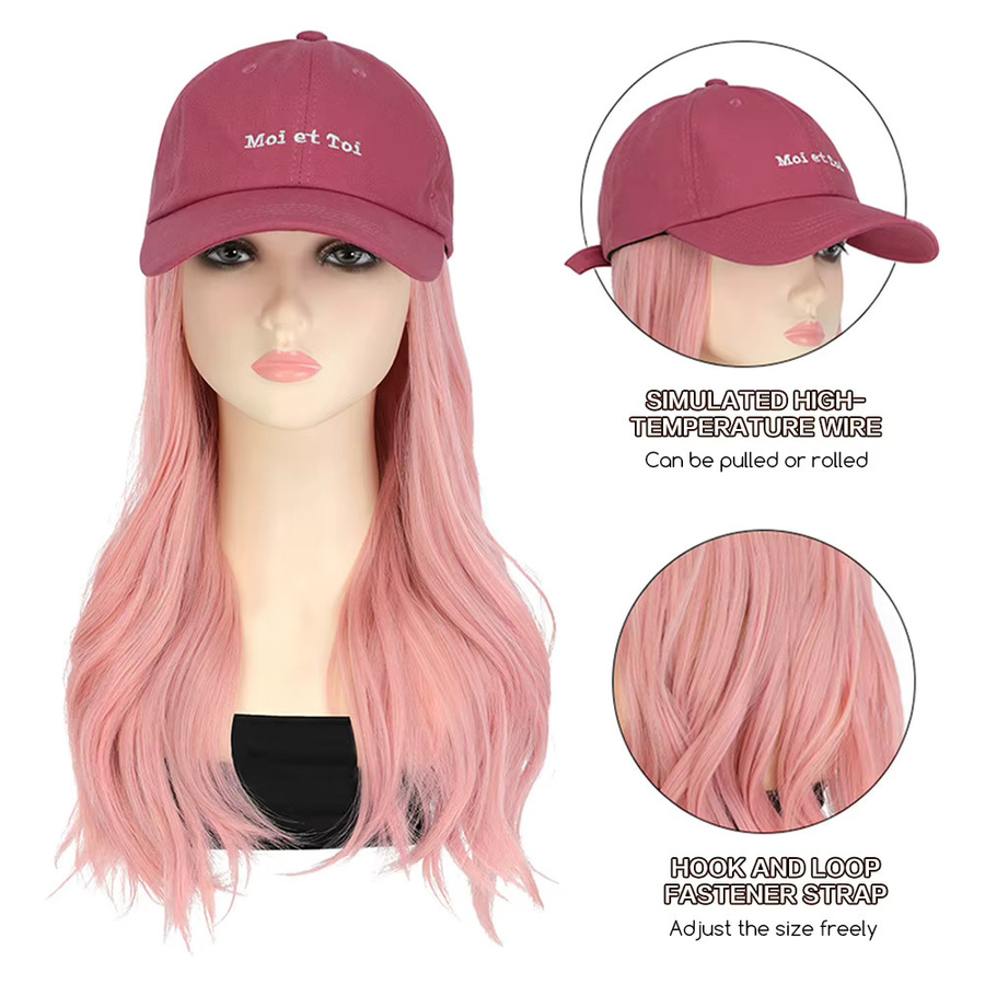 Frequeback Baseballmütze mit langem lockigem Haar, Damen - Bild 4