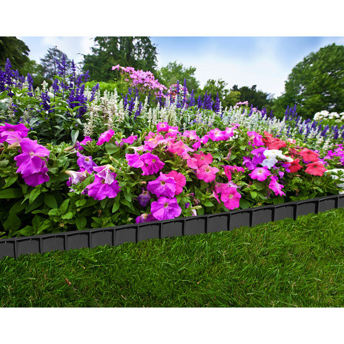 FLORAWORLD Rasenkante aus Kunststoff in Anthrazit, B: 116 cm, H: 15 cm - Bild 2