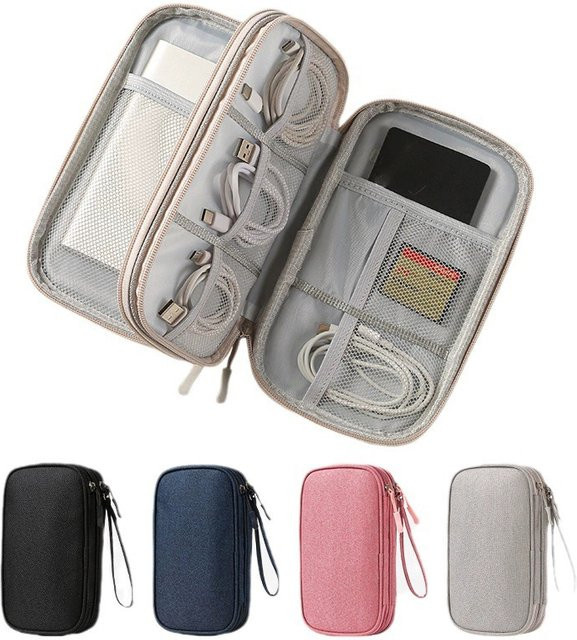 JETTING Wasserfeste Reisekabeltasche als Organizer für Ladegeräte, Datenkabel und digitales Zubehör - Bild 1
