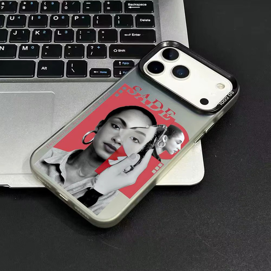 S-Sade Adu Love Deluxe Handyhülle für iPhone 17 16 15 14 13 12 11 Pro Max Air Matte Laser Aurora stoßfeste Funda in Schwarz - Bild 3