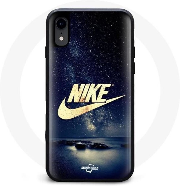 Nike iPhone XS Handyhülle Sternennacht mit Gold Logo in Multicolor - Bild 1