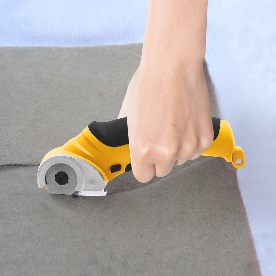 CNCEST Kabelloser elektrischer Cutter mit Wolframstahlklinge und 2000mAh Lithium-Akku in Gelb-Schwarz - Bild 5