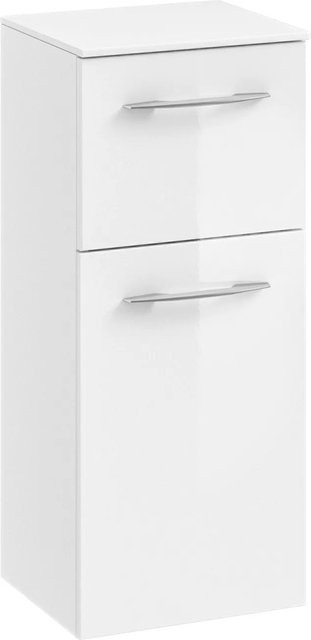 Pelipal Bad-Hängeschrank Quantum 01 in Weiß Hochglanz mit Soft-Close-Türen und internen Regalen, Breite: 30 cm, Höhe: 73 cm - Bild 1