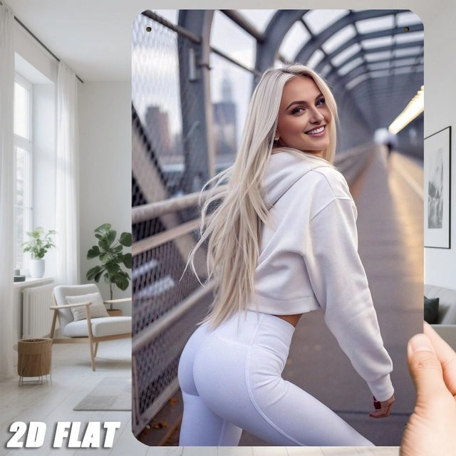 HELLOYOUNG Vintage Metall-Wandkunst Goldene Frau, 2D Flachdekor für Büro und Garten, Breite: 20,32 cm, Höhe: 30,48 cm - Bild 1
