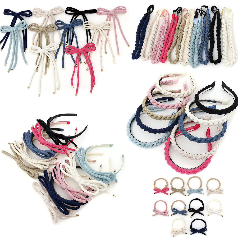 B Ours Fashion Haarband, Baumwolle Seil Schleife Knoten, Kinder - Bild 2