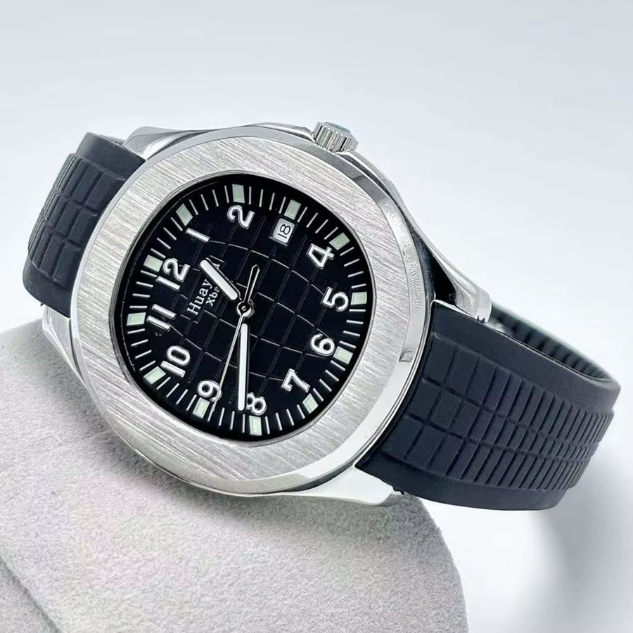 HUAYRA Armbanduhr Automatik, Edelstahlgehäuse, Kautschukarmband, Herren - Bild 1
