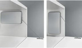 Hettich MB-Klappenhalter 160N grau vern., für Klappenhöhe 200-480 mm, links/rechts - Bild 1