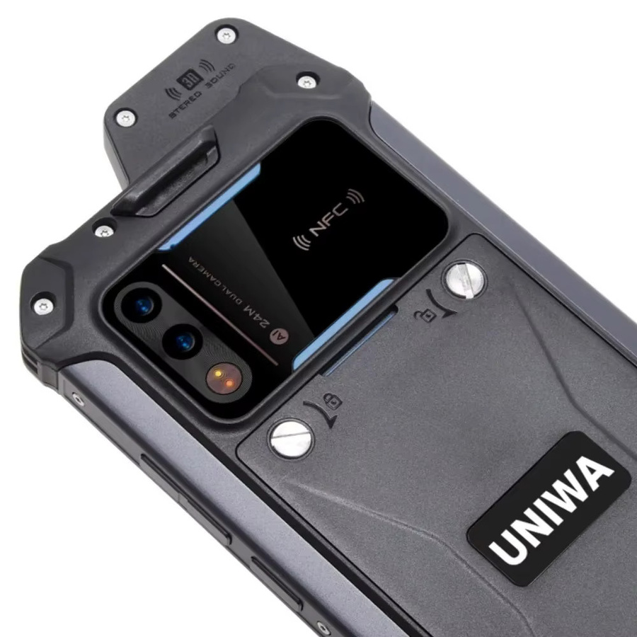 UNIWA W888 ATEX Explosiongeschütztes Smartphone Schwarz mit 64GB Speicher, 4GB RAM, 6,3 Zoll HD-Bildschirm, Android 11, IP68 Schutz und NFC - Bild 4
