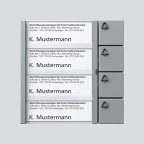 Siedle Funktionsmodul Tasten-Modul si/met TM 612-4 SM in Silber - Bild 1