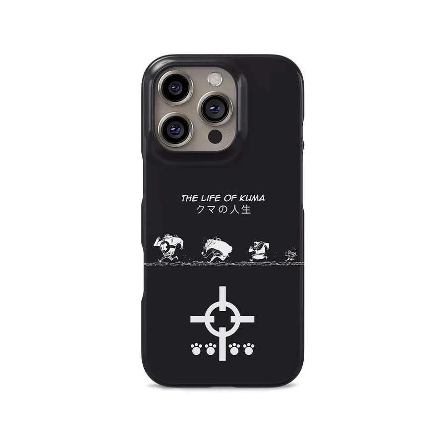 Bandai Japanische Anime L-Luffy Logo Handyhülle für iPhone 17 16 15 14 13 12 11 Pro Max Plus XR XS Max mit doppelschichtiger Abdeckung - Bild 2