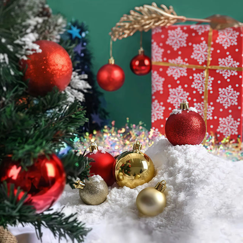 24er Set Disney Weihnachtskugeln aus Kunststoff, rund, mehrfarbig und silber, Durchmesser: 3 cm - Bild 2