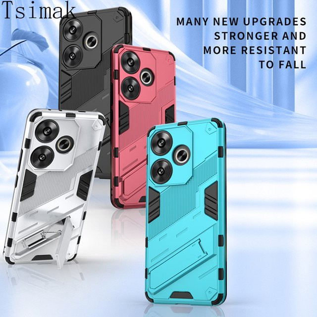 Stoßfeste Schutzhülle für Xiaomi Poco F6 X6 M6 Pro F5 X5 C65 C75 und Redmi Note 13 13C 14C in Weiß - Bild 1