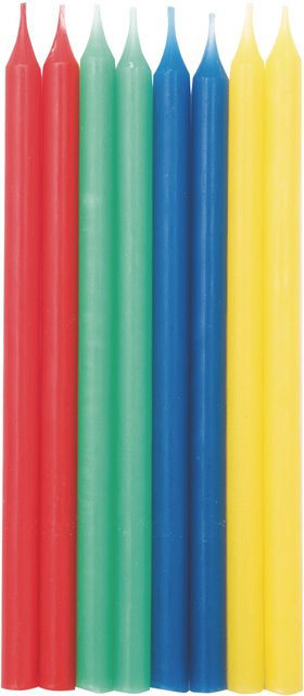 Rico Design Stabkerzen aus Paraffin Wachs in Bunt, Höhe: 12 cm - Bild 1