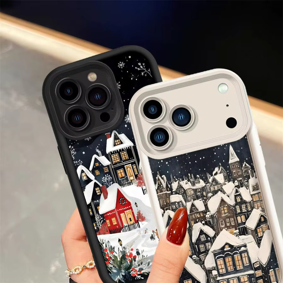 Handyhülle Soft Shell im Design Snowy Days für iPhone 11 12 13 14 15 16 17 Pro Max Plus 16e Multicolor - Bild 3