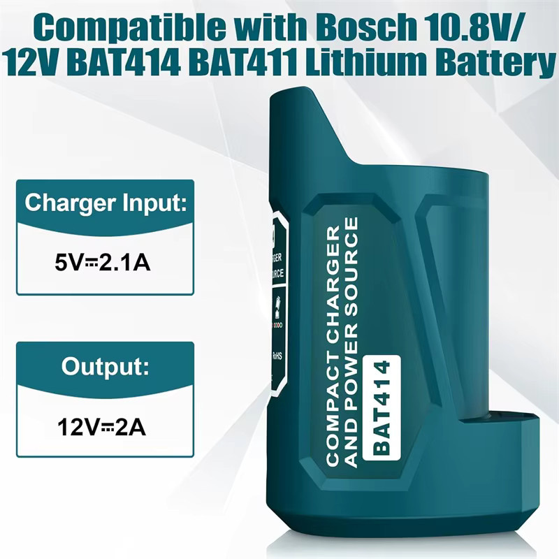 Bosch Akku-Adapter für 10,8 V und 12 V Akkus mit USB-Anschluss und DC 12 V Steckdose für beheizte Jacken - Bild 6