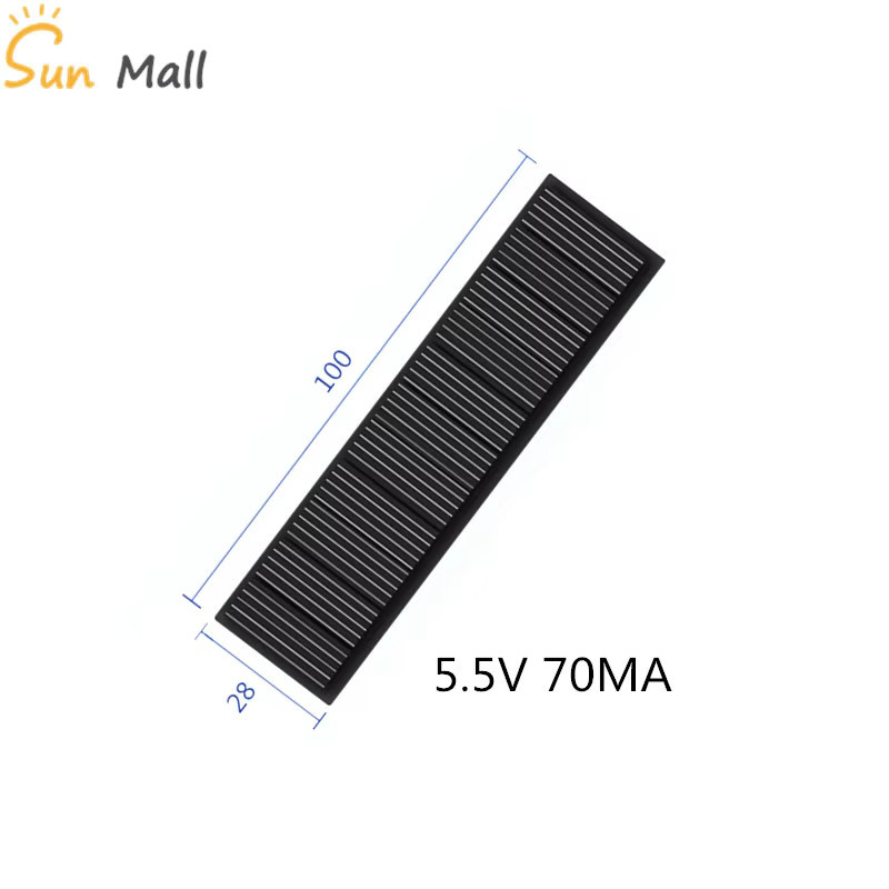 Heltec Automation Mono-Solarpanel-Platten 5,5 V 70 mA in Schwarz für Photovoltaik-Camping-Systeme - Bild 2
