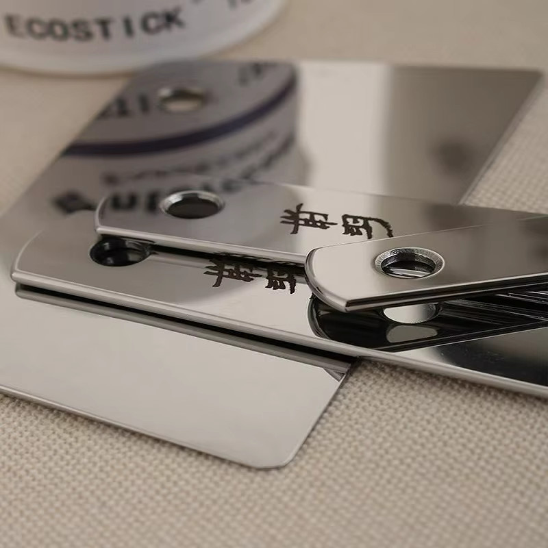 DUTRIEUX Spiegelpolierschaber aus Edelstahl in Silber für DIY-Lederarbeiten und Oberflächenbehandlungen - Bild 2