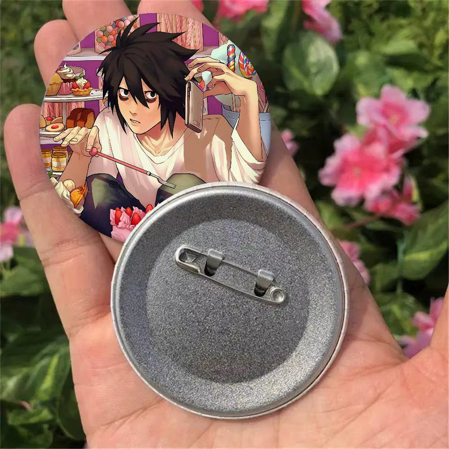 Brosche H-Death Note, Runde Cosplay-Pins, Unisex - Bild 3