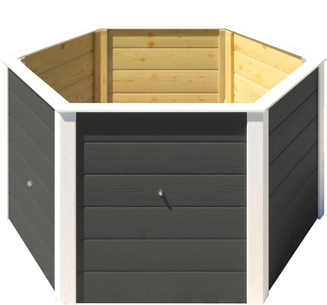 WEKA Elementhochbeet 6-Eck in Anthrazit, B/T/H: 143 x 120 x 68,5 cm - Bild 1