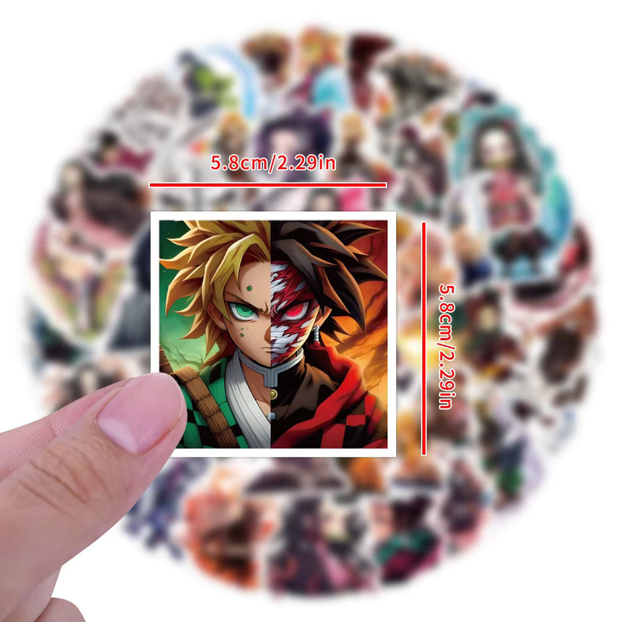 Bandai Demon Slayer Kamado Tanjiro Aufkleber, Bunt / Mehrfarbig - Bild 2
