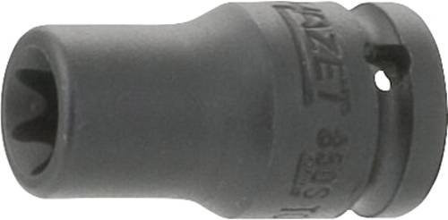 Hazet Schlag-Maschinenschrauber Steckschlüssel-Einsatz TX 850S-E8, Vierkant hohl 6,3 mm (1/4 Zoll), Außen TX Profil E8, Schwarz - Bild 1