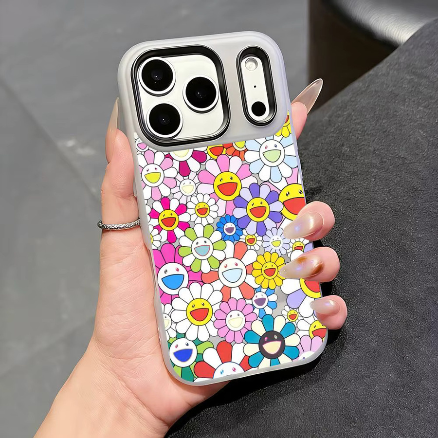 T-Takashi M-Murakami Handyhülle für iPhone 17 16 15 14 13 12 11 Pro Max Plus Mini, transparente stoßfeste Softcover-Hülle - Bild 2