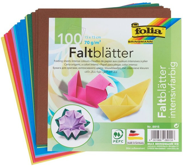Faltpapier Folia Multicolor B/H: 15 x 15 cm - Bild 1