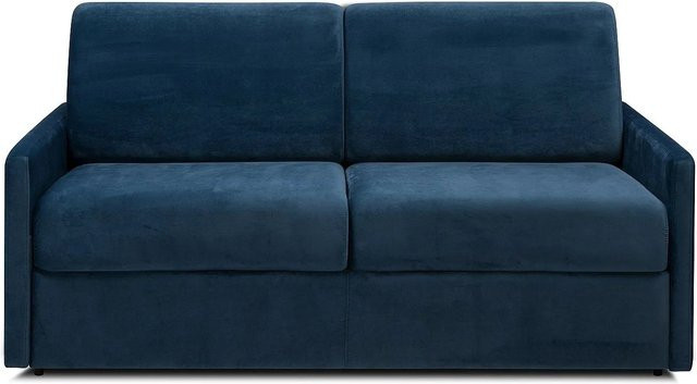 Vente-unique Schlafsofa Calife in Marineblau mit Samtbezug, Breite: 170 cm - Bild 1