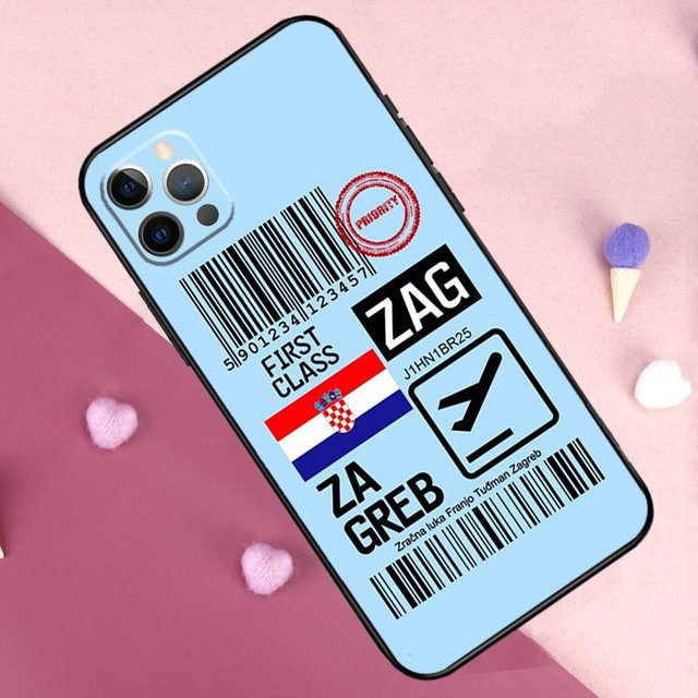 Binchi Health Electronics Handyhülle mit Kroatien Flagge Design für iPhone Modelle in Multicolour - Bild 1