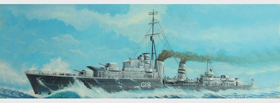 Trumpeter Tribal-class destroyer HMS Zulu (F18)´41, Fahrzeuge, Grau - Bild 1