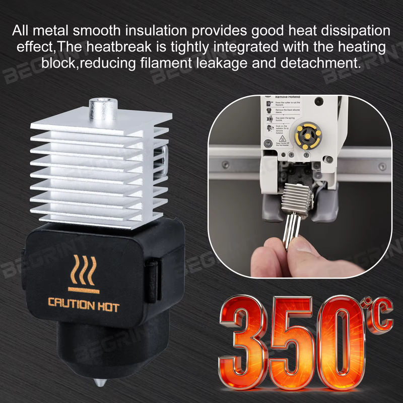 Bambu Lab Hotend-Kit für A1 und A1 Mini mit gehärteten Stahl-Düsen in 0,2 mm, 0,4 mm, 0,6 mm und 0,8 mm in Silber - Bild 2