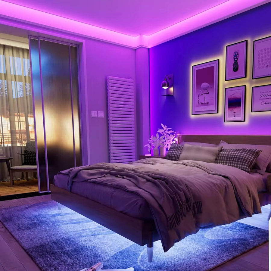 CENFAYA Tuya Zigbee COB RGB LED-Streifen 12V, dimmbar, Multicolor, kompatibel mit Alexa, Google Assistant und SmartThings - Bild 3