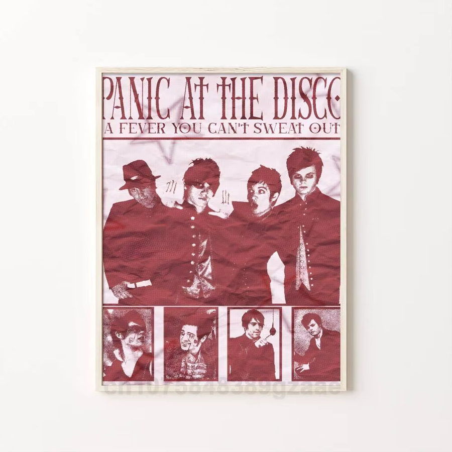 Selbstklebende Wandkunstdekoration Panic At The Disco HD Rahmenlose Raumdekoration - Bild 7