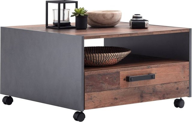 Couchtisch Trendteam Universal Old Wood Nachbildung in Braun B/H/T: 70 x 40 x 70 cm - Bild 1