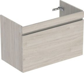 Geberit Waschtischunterschrank Renova Plan in Nussbuche mit Innenschubladen, B/T/H: 92,8 x 60,6 x 44,6 cm - Bild 1