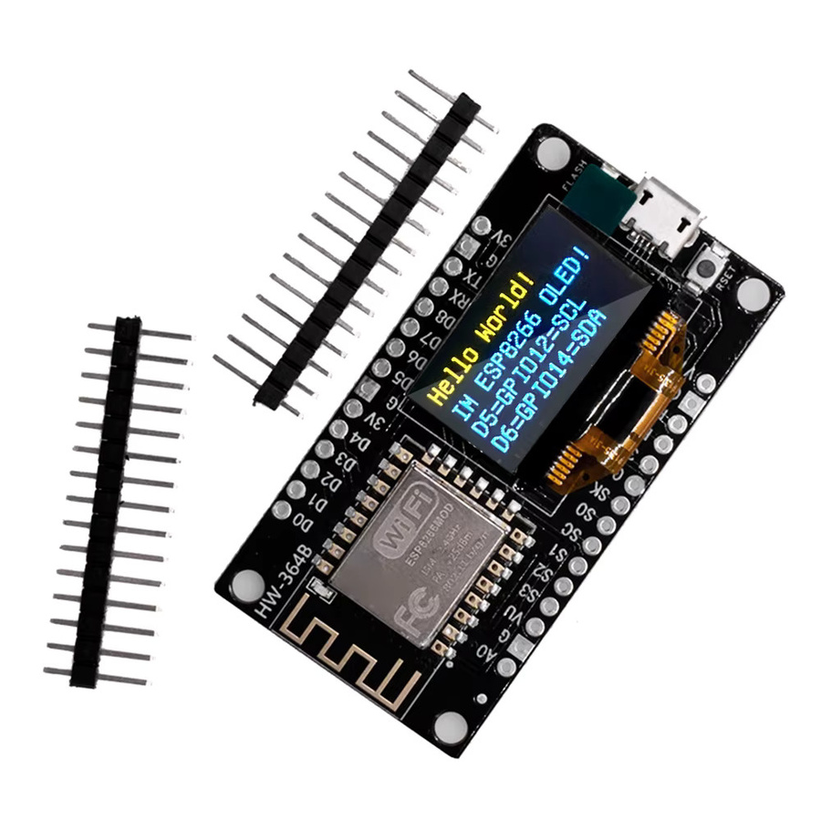 diymore ESP-12F NodeMCU ESP8266 WIFI Development Board Modul mit 0,96 OLED Bildschirm in Gelb Blau und Typ-C Schnittstelle - Bild 2