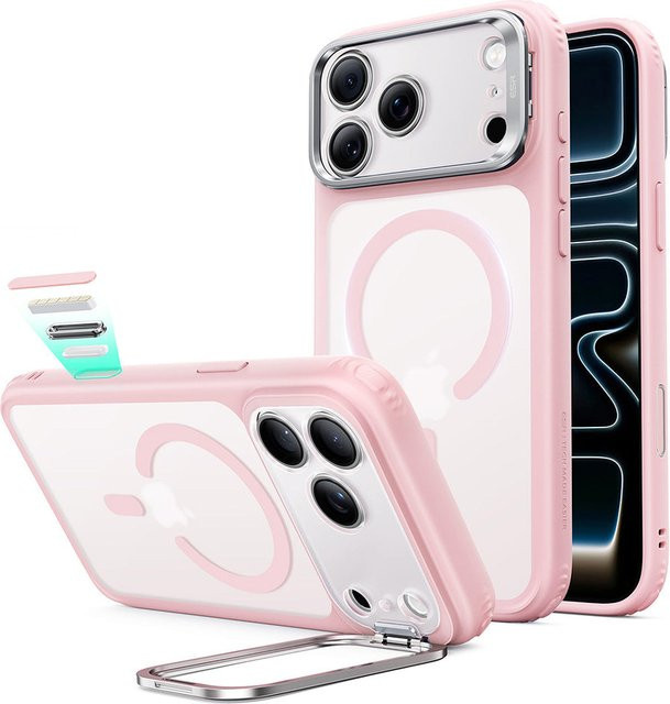 ESR MagSafe-Hülle Classic Hybrid Kickstand für Apple iPhone 18 Pro und iPhone 17 Pro in Satin Rosa - Bild 1