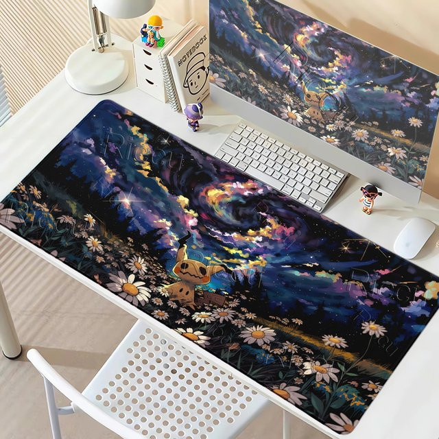 Potdemiel Mimikyu Mauspad Multicolor, großes rutschfestes Gamer-Mauspad für PC und E-Sport - Bild 1