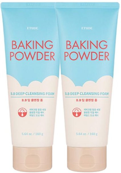 Etude Backpulver Porenreinigungsschaum Waschlotion, 2 x 300 g, Unisex - Bild 1