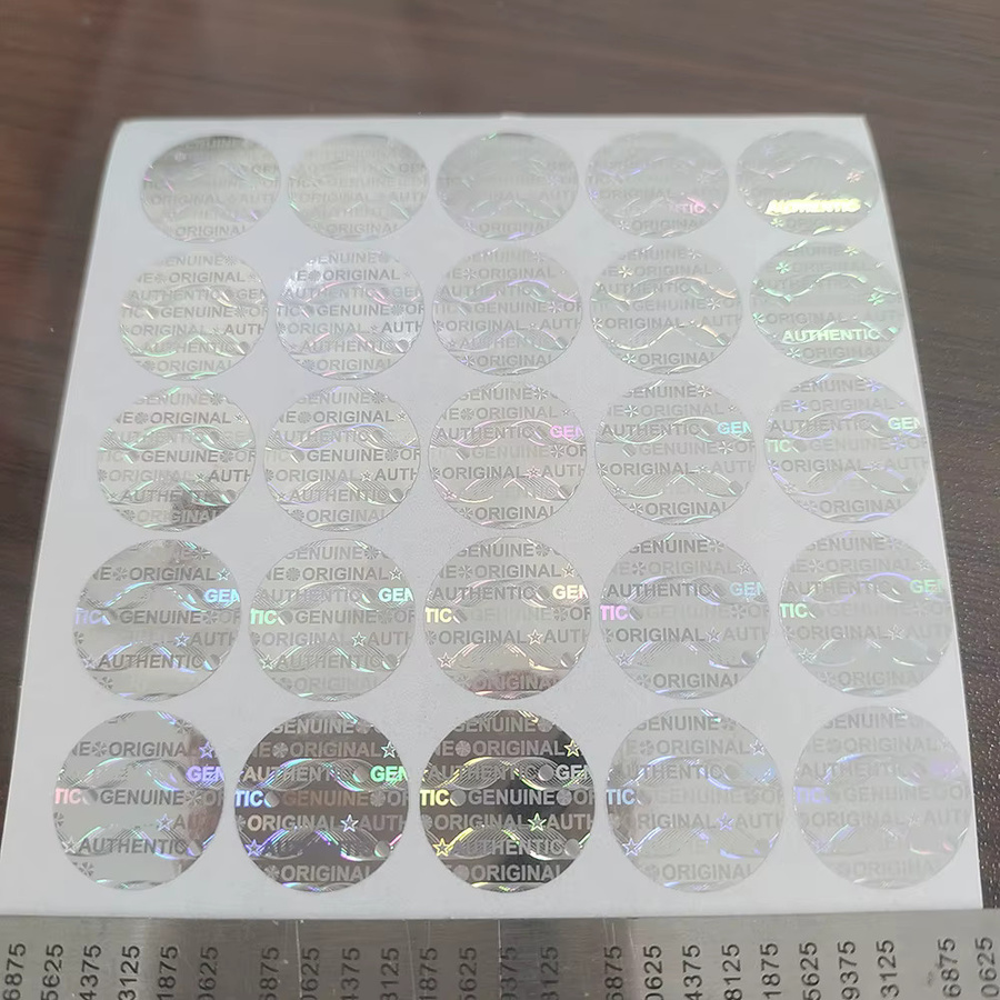 100 Stück Hologramm Sicherheits Siegel XMYLNG Aufkleber Multicolor, Durchmesser: 15 mm - Bild 2