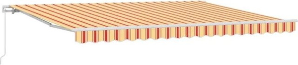 vidaXL Markise aus Polyester in Gelb und Orange, B/T/H: 450 x 350 x 165 cm