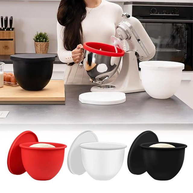 KitchenAid Silikon-Liner-Pad in Rot, rutschfester und hitzebeständiger Aufsatz für runden Mixer, lebensmittelechtes Küchenzubehör - Bild 1